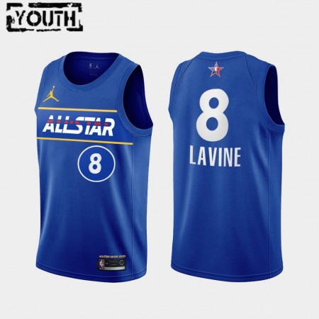 Kinder NBA Chicago Bulls Trikot Zach LaVine 8 2021 All-Star Jordan Brand Blau Swingman